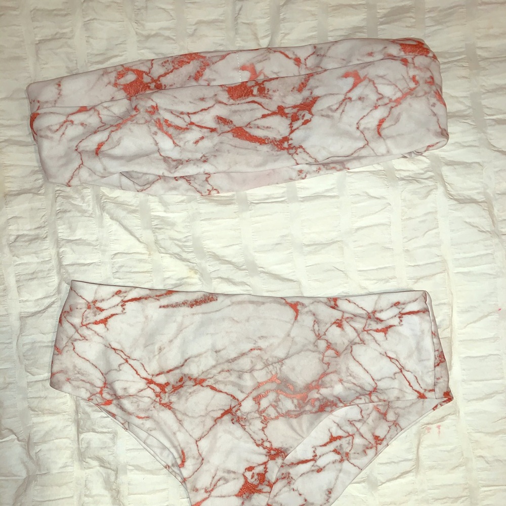 ROSE GOLD MARBLE BIKINI- RARE 🕊✨